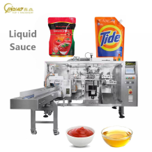 Liquid Soap Paste Salad Dressing Tomato Sauce Packing Stand up Spout Pouch Filling Machine Premade Doypack Bag Packaging Machine