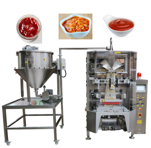 1KG 1L Liquid Salad Mayonnaise Paste Automatic Vertical Form Filling Sealing VFFS Packaging Machine