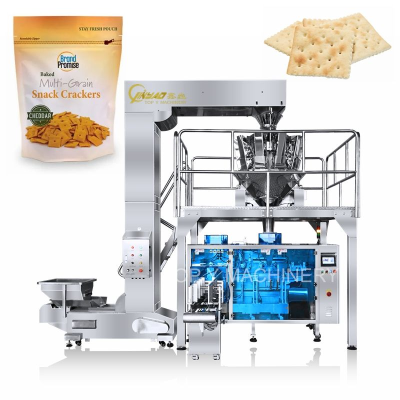 Multifunction Packaging Machines Fully Automatic Snacks Cracker Potato Chips Grain Biscuit Pouch Packing Machine