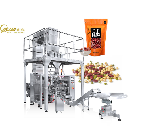 Fully Automatic Food Filling Beans Packing Machine Sugar Salt Pouch Packing Machine Doypack Bag Packing Machine