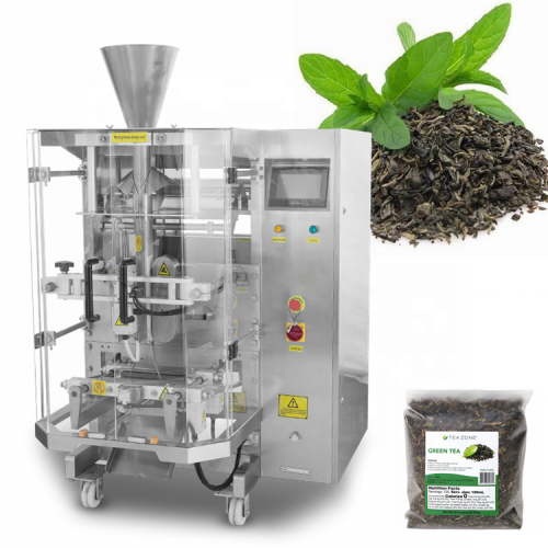 VFFS Vertical Bag Forming Filling Sealing Dried Green Yellow Black Tea Leaves Packing Machine