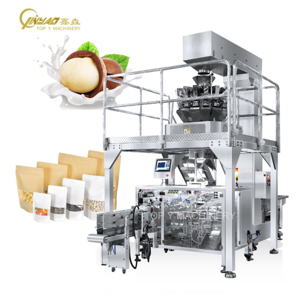 Automatic Stand up Pouch Zipper Bag Packing Machine Beef Jerky Linear Type Doypack Packing Machine