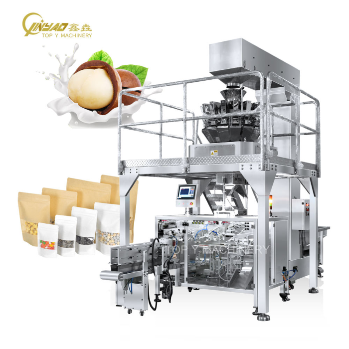Automatic Stand up Pouch Zipper Bag Packing Machine Beef Jerky Linear Type Doypack Packing Machine