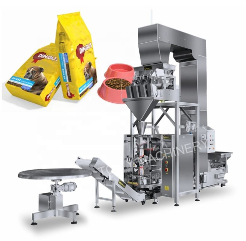 Automatic Filling Weight Granule Dog Animal Food Grain Cat Litter Sand Gusseted Bag Packing Machine