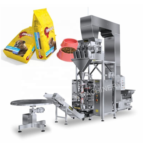 Automatic Filling Weight Granule Dog Animal Food Grain Cat Litter Sand Gusseted Bag Packing Machine