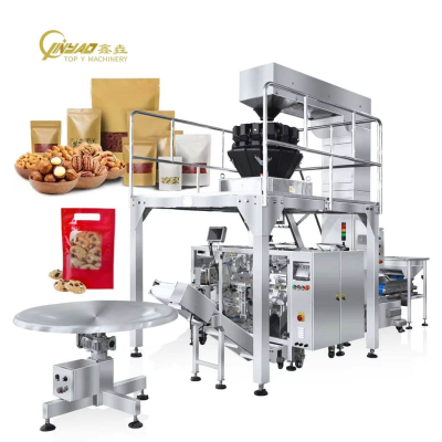 Fully Automatic Spaghetti Noodle Pasta Snack Cassava Leaves Chips Premade Pouch Doypack Bag Packaging Machine