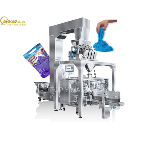 Top Y Automatic Sand Linear Doypack Packing Machine Premade Pouch Magic Sand Horizontal Packing Machine