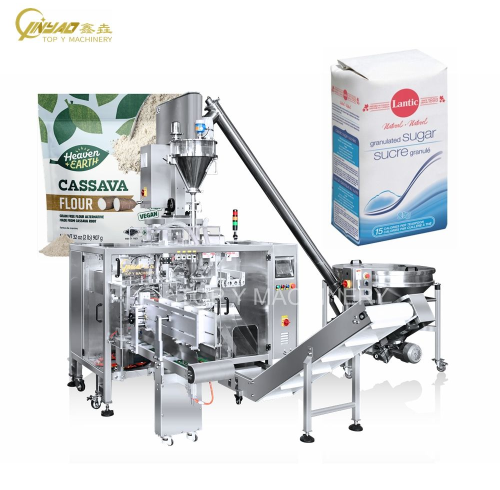 Horizontal 250g 1000g 5kg Baking Powder Flour Bag Brick Bag Paper Bag Filling and Sealing Packing Machine
