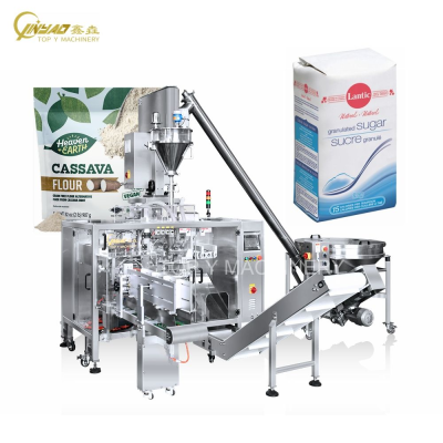 Horizontal 250g 1000g 5kg Baking Powder Flour Bag Brick Bag Paper Bag Filling and Sealing Packing Machine