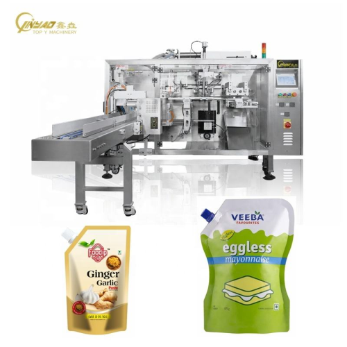 Automatic Spout Pouch Doypack Mayonnaise Sauce Paste Thick Liquid Fruit Puree Filling and Packing Machine