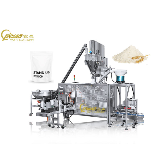 Automatic 200g 500g Instant Dry Yeast Powder Standup Pouch Premade Bag Zipper Bag Doypack Packing Machine