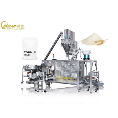Automatic 200g 500g Instant Dry Yeast Powder Standup Pouch Premade Bag Zipper Bag Doypack Packing Machine