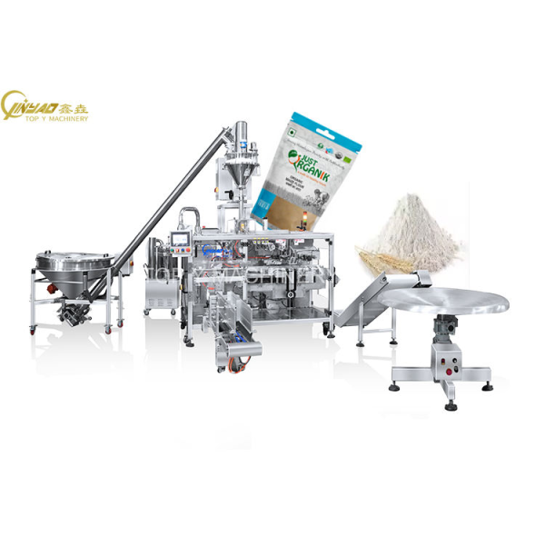 Máquina de envasado automático de alta velocidad | Máquina de llenado de bolsas de polvo | Envasado de aguacate con proteína de suero | Envasado en bolsas de papel kraft