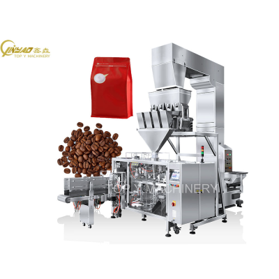 Automatic Food Packing Machine Multigrain Nuts Coffee Beans Plastic Paper Doypack Bag Packaging Machine