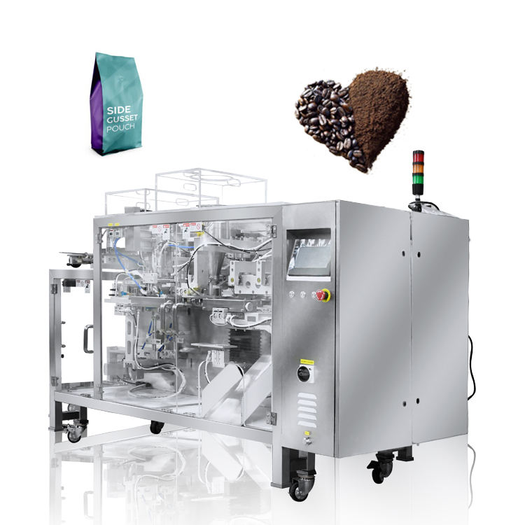 TOPY-MDPL premade side gusset pouch packing machine for dried fruit with modified atmosphere packaging