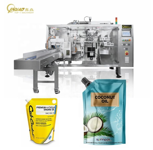 1kg 1 Liter Premade Standing Pouch Oil Filling Edible Oil Olive Sunflower Coconut Mustard Oil Packing Machine