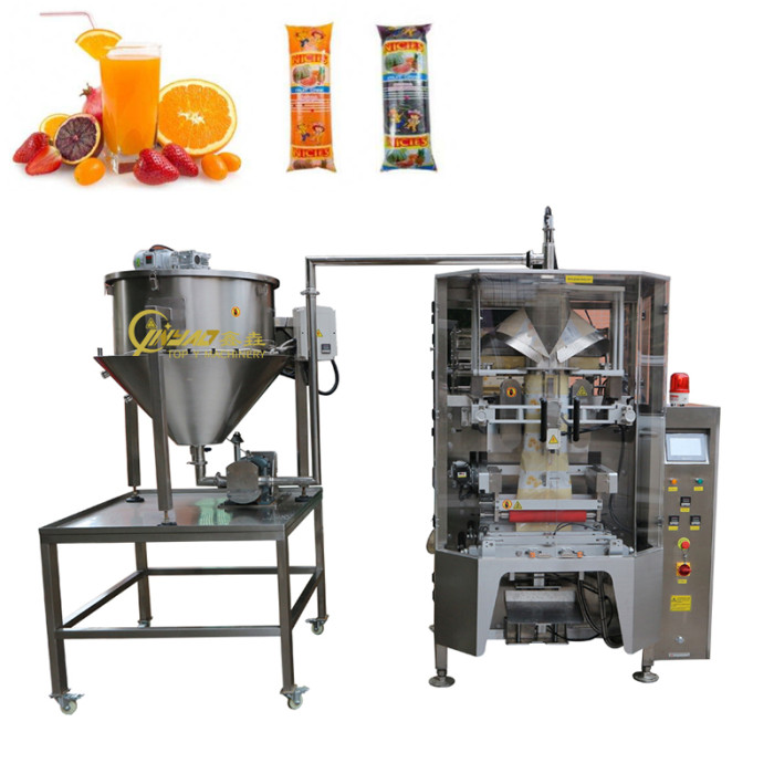 Automatic Vertical Packing Machine Juice Liquid Solid Filling Laminated Film Bags Packing Machine