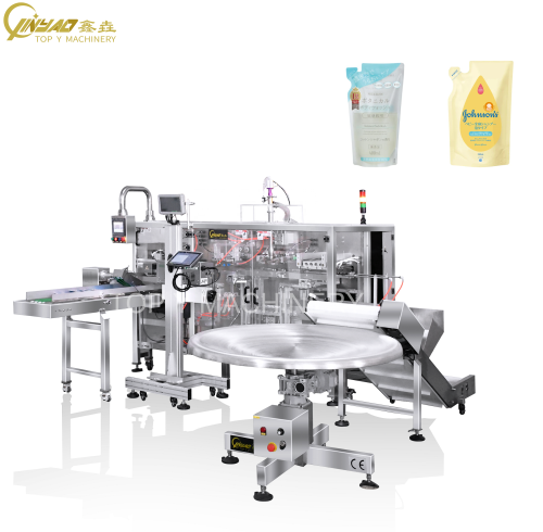 Body Lotion Shower Gel Doypack Packaging Machine Body Wash Stand up Pouch Packing Machine With Laser Printer