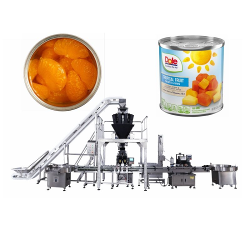 Automatic Fruit Cans Tin Can Sealing Food Weighing and Filling Canning Machine