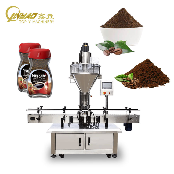 Electric Automatic Dry Powder Flour Milk Cocoa Coffee Spice Jar Bottle Filling Machine