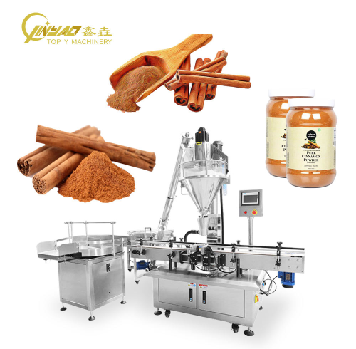 Automatic Dosing Small Bottle Jar Starch Milk Coffee Flour Powder Auger Weighing and Filling Machine