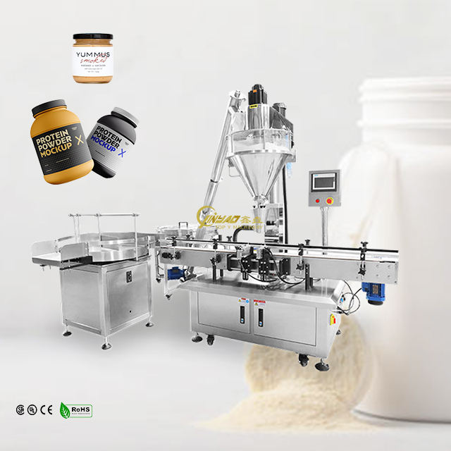 Dust-proof automatic flour and starch powder filling machine with auger dosing