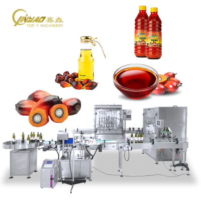 Automatic Cooking Oil Sunflower Olive Lube Essential Palm Oil Bottle Filling and Sealing Machine