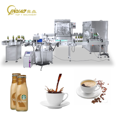 Automatic 2 4 6 Head Liquid Coffee Beverage Juice Glass Plastic Bottle Filling Machine