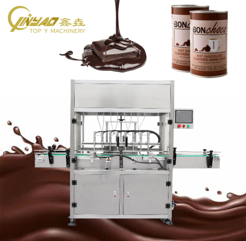 Customization Automatic 6/8/12 Heads Plastic Bottle Chocolate Spread Jam Jar Hot Liquid Filling Machine