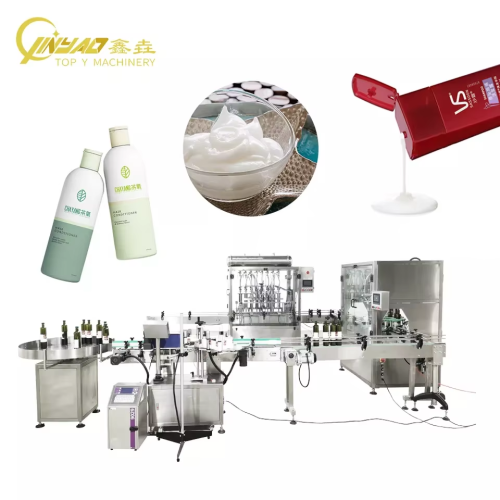100 to 1000ml 8 Heads Filler Automatic Cream Paste Liquid Bottle Filling Machine