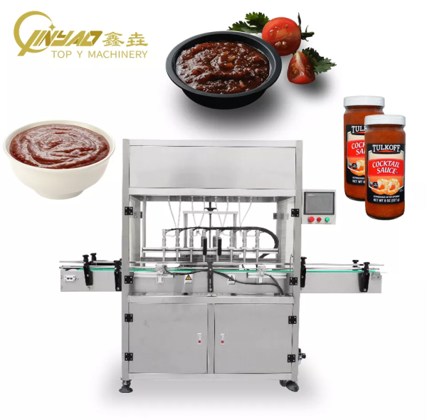 Automatic Plastic Bottle Filler Liquid Beverage Milk Fruit Juice Soda Sauce Olive Paste Pickles Jar Filling Capping Machine