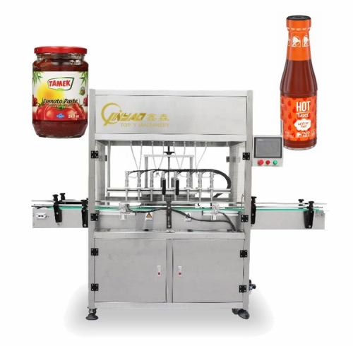 Full Automatic Peanut Butter Jar Chili Paste Cow Milk Brown Sugar Sauce Glaze Bottle Liquid Filling Machine