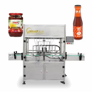 Full Automatic Peanut Butter Jar Chili Paste Cow Milk Brown Sugar Sauce Glaze Bottle Liquid Filling Machine