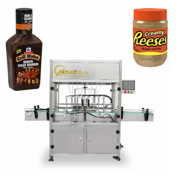 Automatic 6 Head Liquid Detergent Viscosity Ointment Thick Paste Shampoo Ketchup Honey Filling Machine