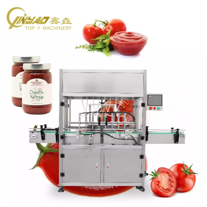 High Accuracy Piston Liquid Filling Machine Automatic Spice Tomato Sauce Chilli Garlic Paste Filling Machine