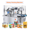 Automatic Rotary Packing Machine Standup Zipper Pouch Doypack Powder Filling Rotary Packing Machine