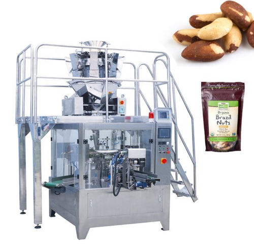 Multi-function Zipper Pouch Rice and Lentils Dried Fruit Doypack Chin-chin Rotary Packing Machine