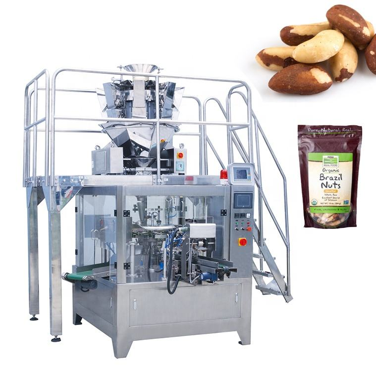 multi-function zipper pouch rotary machine for dried fruits