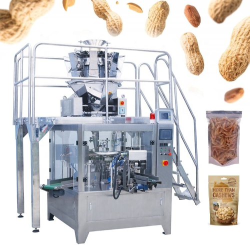 Multi Filling peanuts Groundnuts Granular Nut Dried Shrimp Stand-up Pouch Packaging Machine