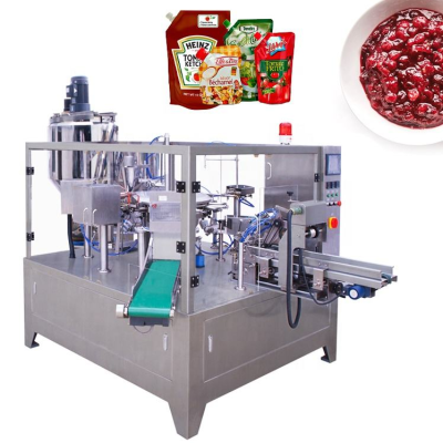 Irregular Liquid Bag Pouch Doypack Dipping Chilli Cranberry Sauce Bean Paste Filling Packing Machines