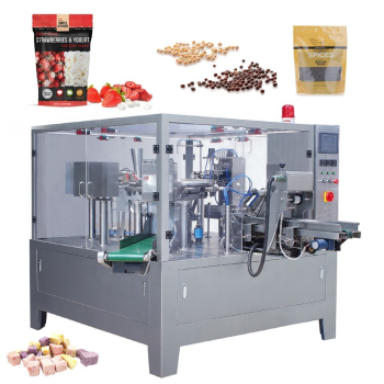 High Speed Retort Pouch Mustard Seeds Flake Beans Freeze Dried Yogurt Packing and Weighing Machine