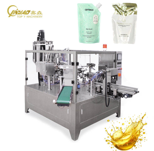 Automatic Fruit Juice Milk Tomato Paste Sauce Doypack Pouch Premade Bag Rotary Packing Machine