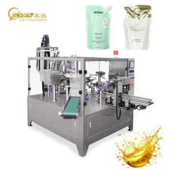 Automatic Fruit Juice Milk Tomato Paste Sauce Doypack Pouch Premade Bag Rotary Packing Machine