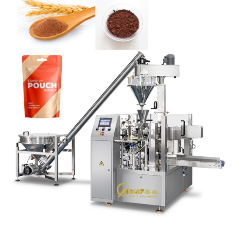 Automatic Multi-Function Plastic Bags and Stand-up Pouches Snack Seasoning Powder Rotary Packing Machine