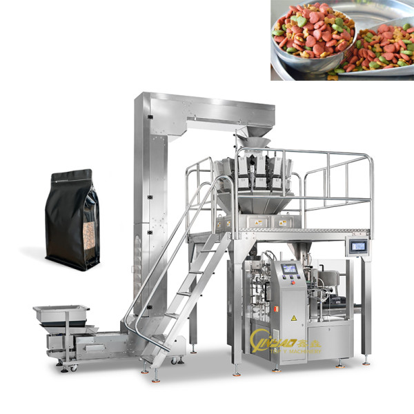 Automatic Stand Up Premade Pouch Packing Machine Coffee Beans Dog Food Rotary Packaging Machine
