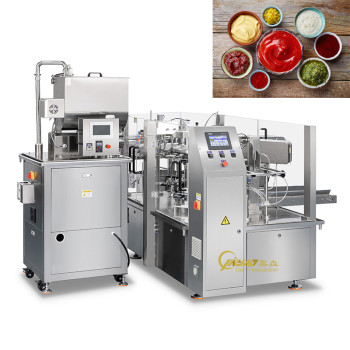 Tomato Sauce Ketchup Premade Bag PLC Controlled Fully Automatic Liquid Filling Packaging Machine