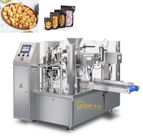 Rotary Doypack Food Snacks Packing Machine 1Kg Stand up Zipper Bag Packing Machine