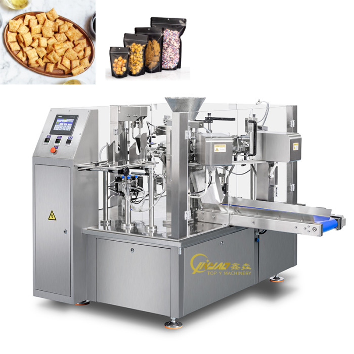 Rotary Doypack Food Snacks Packing Machine 1Kg Stand up Zipper Bag Packing Machine