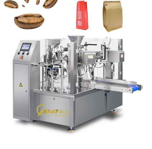 Automatic Premade Bag Doypack Packaging Machine Rotary Stand up Pouch Coffee Bean Packing Machine