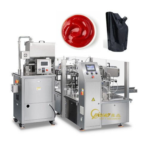 Automatic Rotary Spout Pouch Filling and Capping Machine Rotary Premade Bag Packing Machine